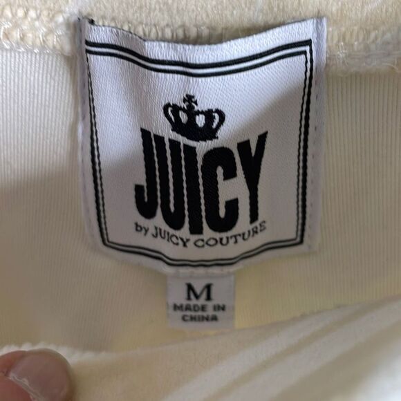 Juicy Couture Beachwood Swirl Micro Sherpa Lined Sweatsuit Sweatpants Medium Hoo - Picture 6 of 12